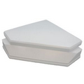 White Plastic Trophy Base & Lid (8"x8")